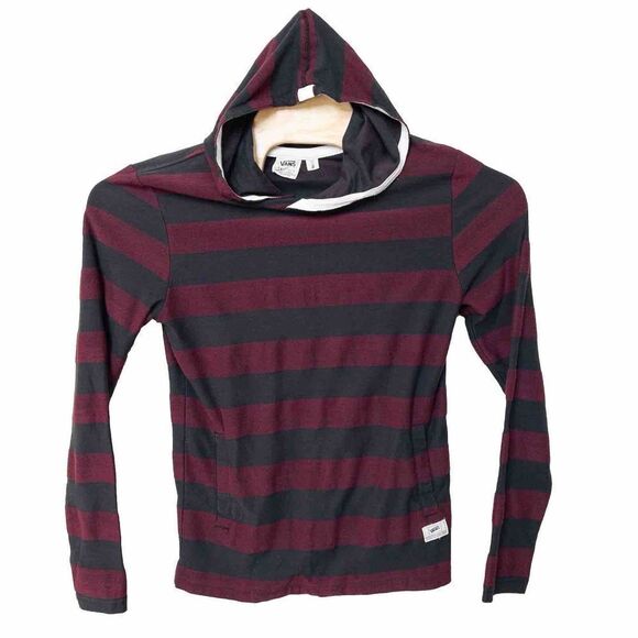 Vans Other - Vans Hoodie Maroon & Black Small Front‎ Pocket